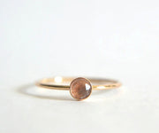 Elegant cherry pink quartz ring in solid silver, radiating warmth and everyday glamour
